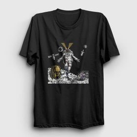 Presmono Astronaut Astroworld Travis Scott Siyah Kadın T-Shirt