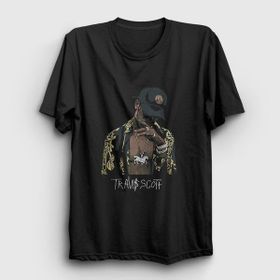 Presmono Astroworld Travis Scott Siyah Kadın T-Shirt