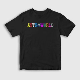 Presmono Astroworld Travis Scott Siyah Unisex T-Shirt