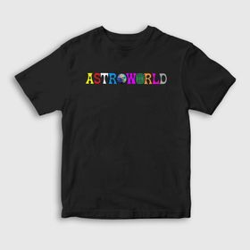 Presmono Astroworld Travis Scott Siyah Unisex T-Shirt