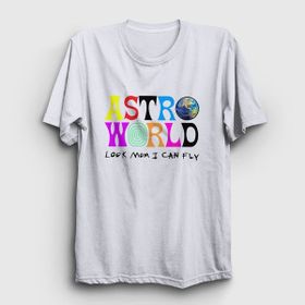 Presmono Astroworld V3 Travis Scott Beyaz Unisex T-Shirt