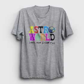 Presmono Astroworld V3 Travis Scott Siyah Kadın T-Shirt