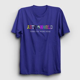 Presmono Astroworld V4 Travis Scott Siyah Kadın T-Shirt