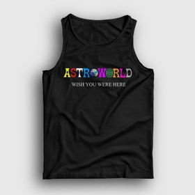 Presmono Astroworld V4 Travis Scott Siyah Kadın T-Shirt