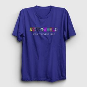 Presmono Astroworld V4 Travis Scott Siyah Kadın T-Shirt