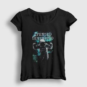 Presmono Avenged Sevenfold Siyah Kadın T-Shirt
