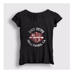 Presmono Bad Boys Mötley Crüe Kadın T-shirt