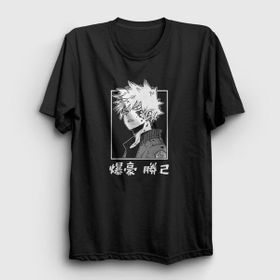 Presmono Bakugo Anime Boku No Hero Academia Siyah Kadın T-Shirt
