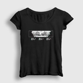 Presmono Bakugo Eyes Anime Boku No Hero Academia Siyah Kadın T-Shirt