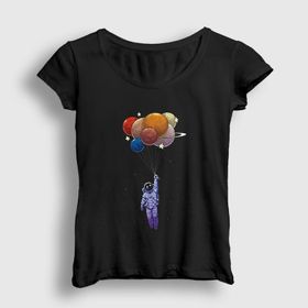 Presmono Balloons Astronaut Space Astronot Uzay Kadın T-shirt
