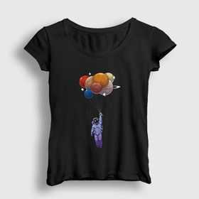 Presmono Balloons Astronaut Space Astronot Uzay Kadın T-shirt