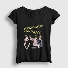 Presmono Band 5 Seconds of Summer Siyah Kadın T-Shirt