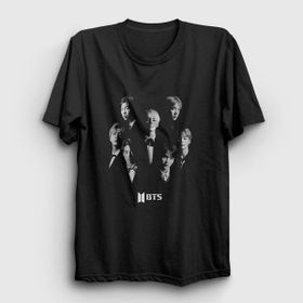 Presmono Band Bts Siyah Kadın T-Shirt