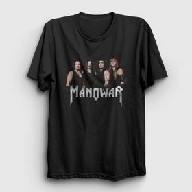Presmono Band Manowar Siyah Unisex T-Shirt