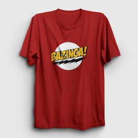 Presmono Bazinga The Big Bang Theory Kırmızı Unisex T-Shirt