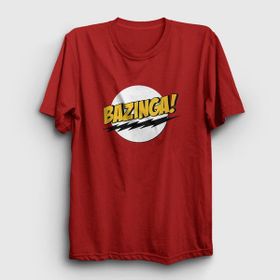 Presmono Bazinga The Big Bang Theory Kırmızı Unisex T-Shirt