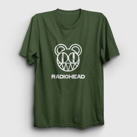 Presmono Bear Logo Radiohead Bordo Unisex T-shirt