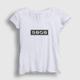 Presmono Beyaz 5 Seconds Of Summer Kadın T-Shirt