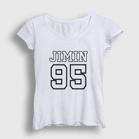 Presmono Beyaz 95 K Pop Jimin Bts Kadın T-Shirt