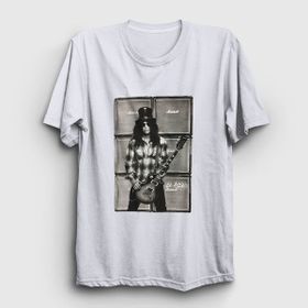 Presmono Beyaz Amps Gun's N Roses Slash Unisex T-shirt