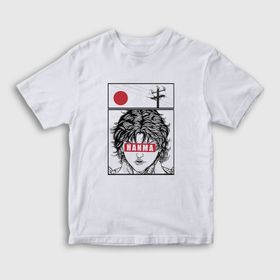 Presmono Beyaz Anime Hanma Baki Unisex T-Shirt