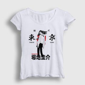 Presmono Beyaz Baji Anime Tokyo Revengers Kadın T-Shirt