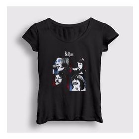 Presmono Beyaz Band The Beatles Kadın T-Shirt