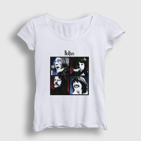 Presmono Beyaz Band The Beatles Kadın T-Shirt