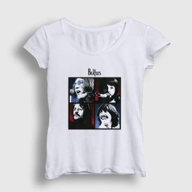 Presmono Beyaz Band The Beatles Kadın T-Shirt