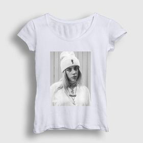 Presmono Beyaz Billie Eilish Kadın T-Shirt