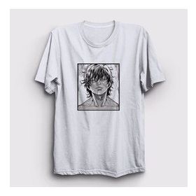 Presmono Beyaz Cool Anime Hanma Baki Unisex T-Shirt