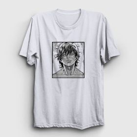 Presmono Beyaz Cool Anime Hanma Baki Unisex T-Shirt