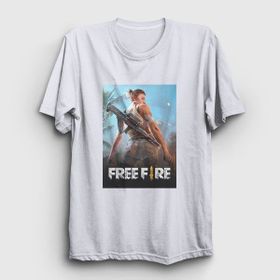 Presmono Beyaz Cover Free Fire Unisex T-Shirt