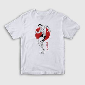 Presmono Beyaz Fighter Anime Hanma Baki Unisex T-Shirt