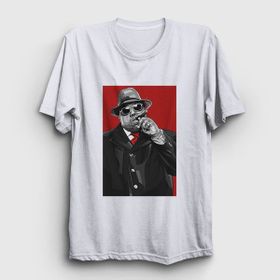 Presmono Beyaz Gangsta The Notorious Bıg Unisex T-Shirt