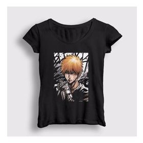 Presmono Beyaz Ichigo Anime Bleach Kadın T-Shirt