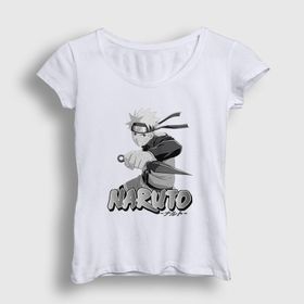Presmono Beyaz Kunai Anime Naruto Kadın T-Shirt
