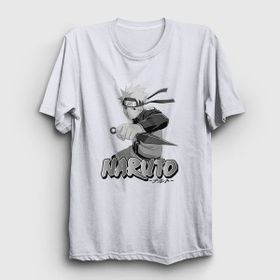 Presmono Beyaz Kunai Anime Naruto Kadın T-Shirt