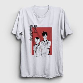 Presmono Beyaz Kuroken Voleybol High Anime Haikyu Unisex T-shirt
