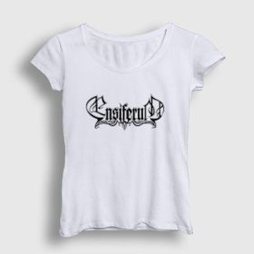 Presmono Beyaz Logo Ensiferum Kadın T-Shirt