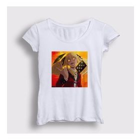 Presmono Beyaz Mary Anime Kakegurui Kadın T-Shirt
