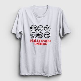 Presmono Beyaz Masks V3 Hollywood Undead Erkek T-Shirt
