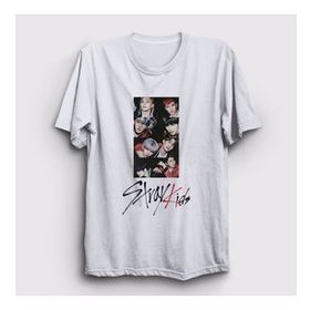 Presmono Beyaz Members Stray Kids Unisex T-Shirt