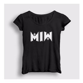 Presmono Beyaz Miw Motionless In White Kadın T-Shirt
