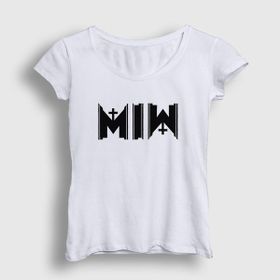 Presmono Beyaz Miw Motionless In White Kadın T-Shirt