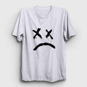 Presmono Beyaz Sad Face Lil Peep Kadın T-Shirt