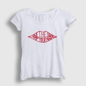 Presmono Beyaz Save The Drama For Your Mama Kadın T-Shirt