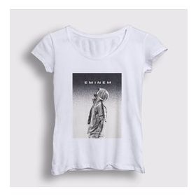 Presmono Beyaz Sky Eminem Kadın T-Shirt