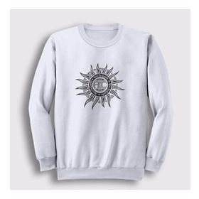 Presmono Beyaz Sun Alice İn Chains Unisex Sweatshirt
