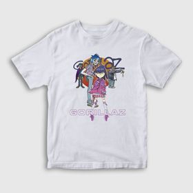 Presmono Beyaz Sun Gorillaz Unisex T-Shirt